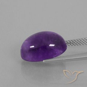 Amethyst Gemstone in 14 x 10 mm (calibrated) Size for Sale, Amethyst Stone in Medium Violet Color
