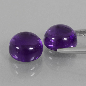 Amethyst Gemstone in 8 mm (calibrated) Size for Sale, Amethyst Stone in Violet Color