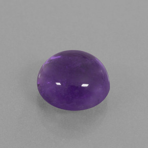 4.79 ct Violet Amethyst Stone, Natural Amethyst in Round Cabochon Shape for Sale