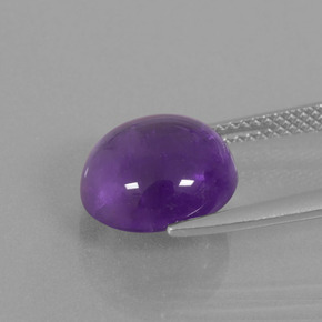 Amethyst Gemstone in 11 mm (calibrated) Size for Sale, Amethyst Stone in Medium Violet Color
