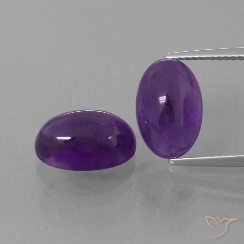 8.44ctw Natural Reddish Violet Amethyst, Oval, Transparent