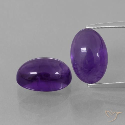8.84ctw Natural Medium Violet Amethyst, Oval, Transparent