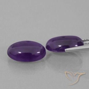Amethyst Gemstones in 12 x 8 mm (calibrated) Size for Sale, Amethyst Stones in Medium Violet Color