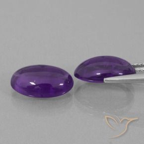 Amethyst Gemstones in 12 x 8 mm (calibrated) Size for Sale, Amethyst Stones in Medium Violet Color