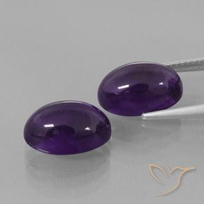 Amethyst Gemstones in 12 x 8 mm (calibrated) Size for Sale, Amethyst Stones in Deep Violet Color