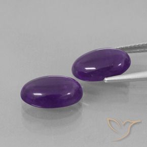 Amethyst Gemstones in 12 x 8 mm (calibrated) Size for Sale, Amethyst Stones in Deep Violet Color