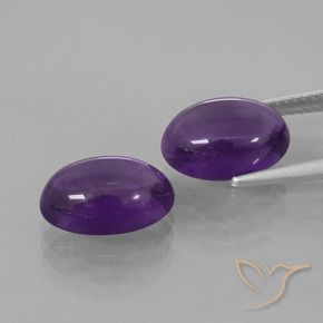 Amethyst Gemstones in 12 x 8 mm (calibrated) Size for Sale, Amethyst Stones in Medium Violet Color