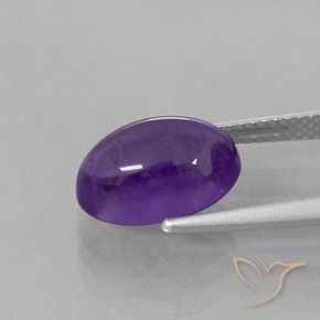 Amethyst Gemstone in 12 x 8 mm (calibrated) Size for Sale, Amethyst Stone in Medium-Light Violet Color