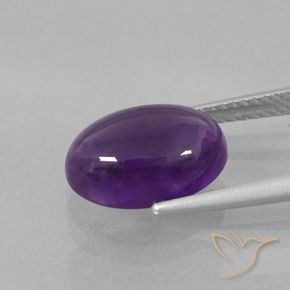 Amethyst Gemstone in 12 x 8 mm (calibrated) Size for Sale, Amethyst Stone in Medium-Light Violet Color