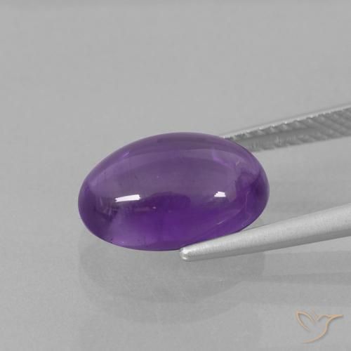 Amethyst Gemstone in 12 x 8 mm (calibrated) Size for Sale, Amethyst Stone in Medium Violet Color