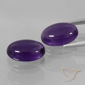 Amethyst Gemstones in 12 x 8 mm (calibrated) Size for Sale, Amethyst Stones in Medium Violet Color