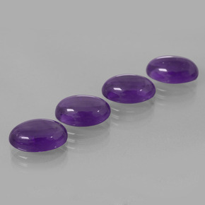 Amethyst Gemstones in 12 x 8 mm (calibrated) Size for Sale, Amethyst Stones in Medium Violet Color