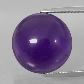 16.5ct Round Cabochon Violet Amethyst for sale thumb image of 16.5ct Round Cabochon Violet Amethyst (ID: 393219)