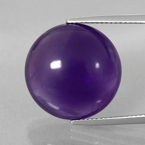 19.8ct Round Cabochon Violet Amethyst for sale thumb image of 19.8ct Round Cabochon Violet Amethyst (ID: 393223)