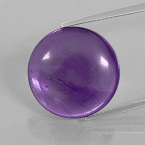 18.3ct Round Cabochon Violet Amethyst for sale thumb image of 18.3ct Round Cabochon Violet Amethyst (ID: 393346)