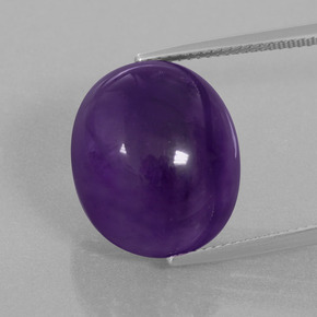 20.1ct Oval Cabochon Violet Amethyst for sale thumb image of 20.1ct Oval Cabochon Violet Amethyst (ID: 393355)