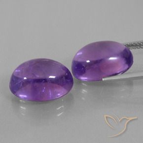 Amethyst Gemstones in 14 x 10 mm (calibrated) Size for Sale, Amethyst Stones in Reddish Violet Color