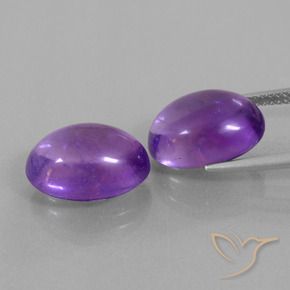 Amethyst Gemstones in 14 x 10 mm (calibrated) Size for Sale, Amethyst Stones in Intense Violet Color