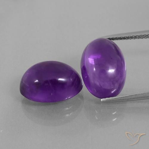 13.84ctw Natural Reddish Violet Amethyst, Oval, Transparent