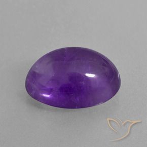 6.23 ct Violet Amethyst Stone, Natural Amethyst in Oval Cabochon Shape for Sale