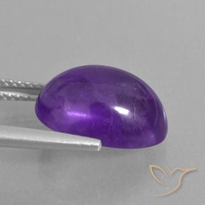Amethyst Gemstone in 14 x 10 mm (calibrated) Size for Sale, Amethyst Stone in Medium-Light Violet Color