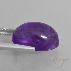 Amethyst Gemstone in 14 x 10 mm (calibrated) Size for Sale, Amethyst Stone in Medium-Light Violet Color