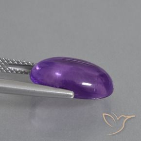 Amethyst Gemstone in 14 x 10 mm (calibrated) Size for Sale, Amethyst Stone in Medium Violet Color