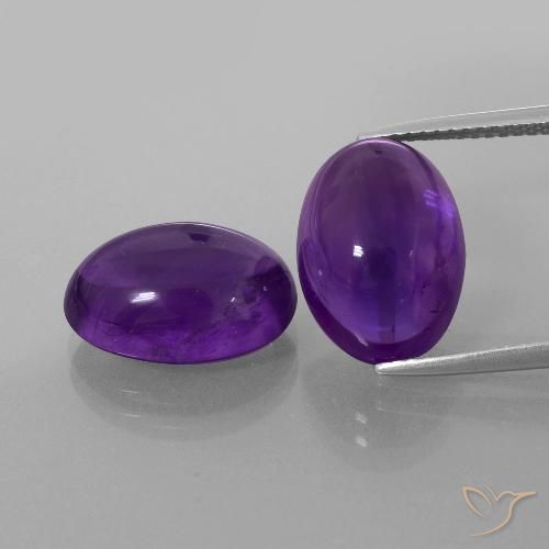 13.29ctw Natural Medium Violet Amethyst, Oval, Transparent