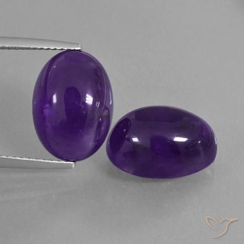 13.67ctw Natural Medium Violet Amethyst, Oval, Transparent