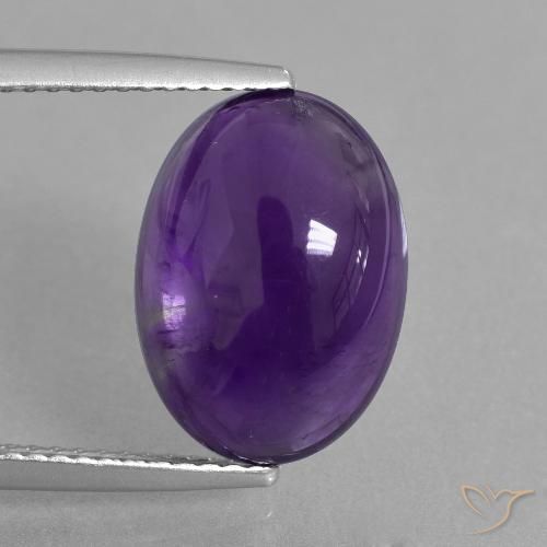 Medium Violet Аметист Камень - 6ct Овал Кабошон (ID: 405135)