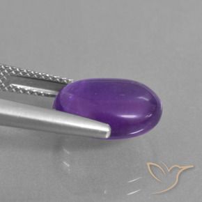 Amethyst Gemstone in 12 x 10 mm (calibrated) Size for Sale, Amethyst Stone in Medium-Light Violet Color