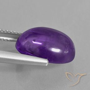 Amethyst Gemstone in 14 x 12 mm (calibrated) Size for Sale, Amethyst Stone in Medium Violet Color