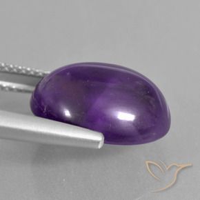 Amethyst Gemstone in 14 x 12 mm (calibrated) Size for Sale, Amethyst Stone in Medium Violet Color