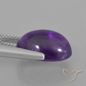 Amethyst Gemstone in 14 x 10 mm (calibrated) Size for Sale, Amethyst Stone in Medium Violet Color
