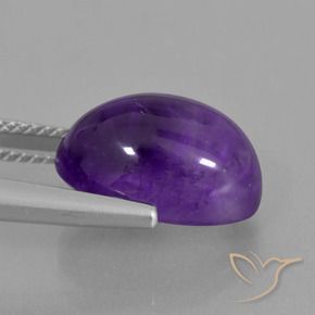 Amethyst Gemstone in 14 x 10 mm (calibrated) Size for Sale, Amethyst Stone in Medium Violet Color