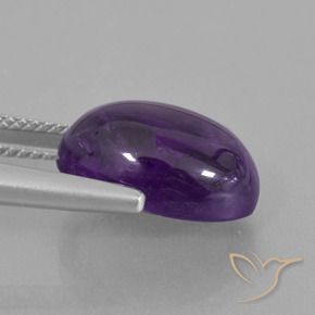 Amethyst Gemstone in 14 x 10 mm (calibrated) Size for Sale, Amethyst Stone in Medium-Light Violet Color