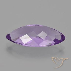 Amethyst Gemstone in 19 x 9.6 mm Size for Sale, Amethyst Stone in Medium Violet Color