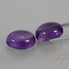 Amethyst Gemstones in 11 x 9 mm (calibrated) Size for Sale, Amethyst Stones in Medium Violet Color