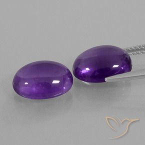 Amethyst Gemstones in 11 x 9 mm (calibrated) Size for Sale, Amethyst Stones in Medium Violet Color