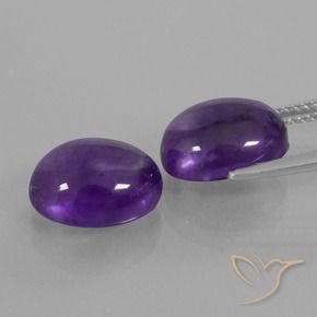 Amethyst Gemstones in 11 x 9 mm (calibrated) Size for Sale, Amethyst Stones in Medium Violet Color