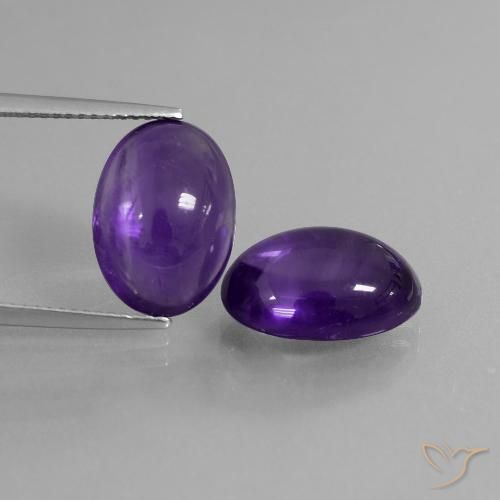 11.03ctw Natural Medium Violet Amethyst, Oval, Transparent
