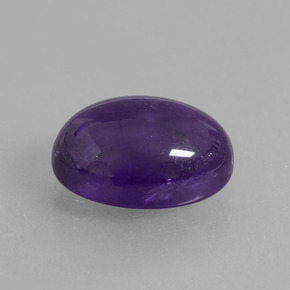 7.06 ct Violet Amethyst Stone, Natural Amethyst in Oval Cabochon Shape for Sale