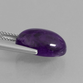 Amethyst Gemstone in 14 x 10 mm (calibrated) Size for Sale, Amethyst Stone in Deep Violet Color