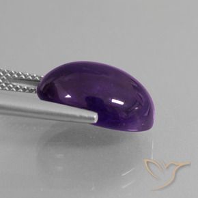 Amethyst Gemstone in 14 x 10 mm (calibrated) Size for Sale, Amethyst Stone in Deep Violet Color