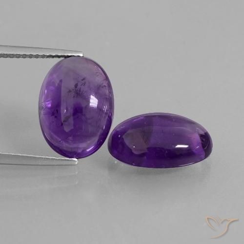 11.45ctw Natural Medium Violet Amethyst, Oval, Transparent