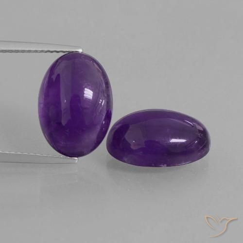 12.78ctw Natural Medium Violet Amethyst, Oval, Transparent