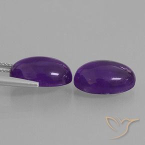 Amethyst Gemstones in 14 x 10 mm (calibrated) Size for Sale, Amethyst Stones in Medium Violet Color