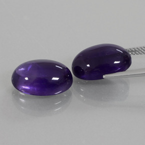 Amethyst Gemstones in 14 x 10 mm (calibrated) Size for Sale, Amethyst Stones in Deep Violet Color
