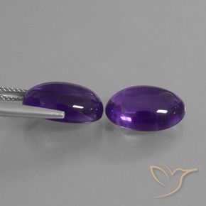 Amethyst Gemstones in 14 x 10 mm (calibrated) Size for Sale, Amethyst Stones in Medium Violet Color