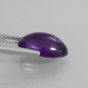 Amethyst Gemstone in 14 x 10 mm (calibrated) Size for Sale, Amethyst Stone in Dark Violet Color
